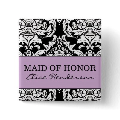 Maid of Honor Button