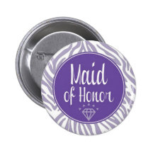 Maid of Honor Button