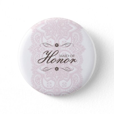 Maid Of Honor Button-Vintage Bloom
