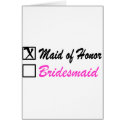 Maid of Honor (Bx) cards by CelebrationZazzle Maid of Honor (Bx) cards