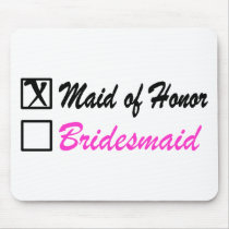 Maid of Honor (Bx) mousepads by CelebrationZazzle Maid of Honor (Bx) mousepads