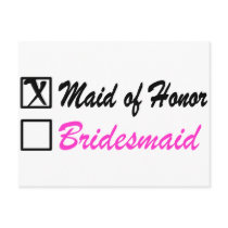 Maid of Honor (Bx) postcards