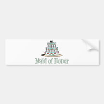 Maid Of Honor (Cake) Bumper Stickers