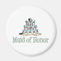 Maid Of Honor (Cake) Fridge Magnet