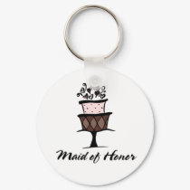 Maid of Honor Cake keychains