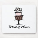 Maid of Honor Cake mousepads by TeeShirtsTShirts Maid of Honor Cake mousepads