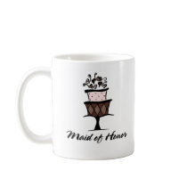 Maid of Honor Cake mugs