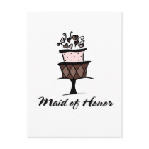 Maid of Honor Cake postcards