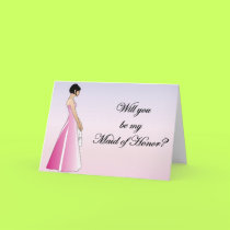 Maid of Honor card by wedding_tshirts Maid of Honor card