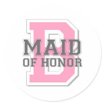 Maid of Honor Cheer stickers