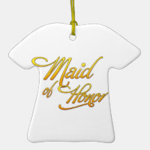 Maid Of Honor Christmas Ornament
