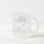 Maid of Honor Classy Grays Coffee Mugs