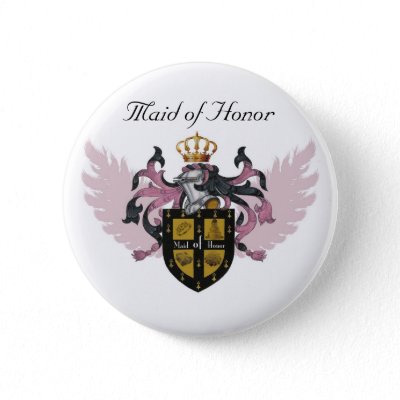Maid of Honor Crest - Button