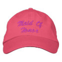 Maid Of Honor Embroidered Hat embroidered hats by weddingpartygifts Maid Of Honor Embroidered Hat embroidered hats