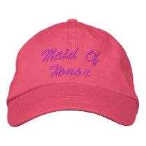 Maid Of Honor Embroidered Hat embroidered hats by weddingpartygifts Maid Of Honor Embroidered Hat embroidered hats