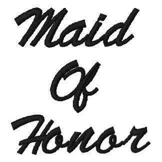 Maid Of Honor Embroidered Shirt embroideredshirt