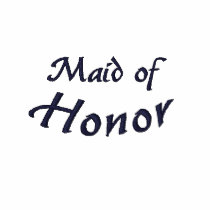 Maid of Honor in yellow embroidered shirts