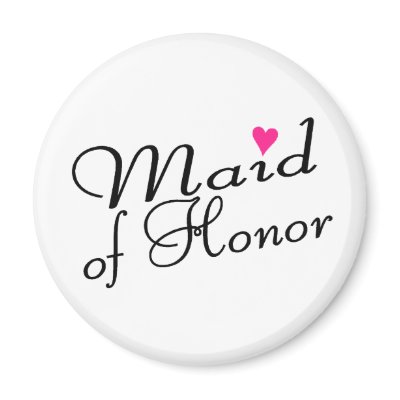 Maid Of Honor Refrigerator Magnet