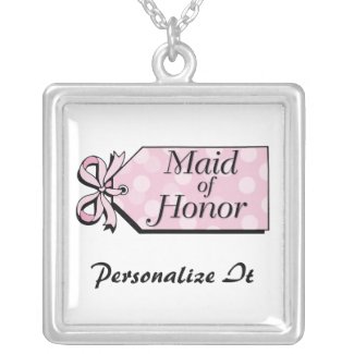 Maid of Honor Necklace zazzle_necklace