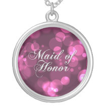 Maid of Honor Necklace [Pink Bokeh] necklaces