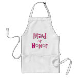 Maid of Honor Pink Brown Aprons
