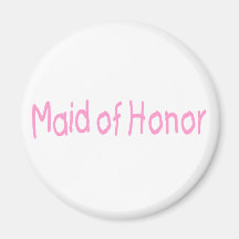 Maid Of Honor (Pink) Refrigerator Magnet