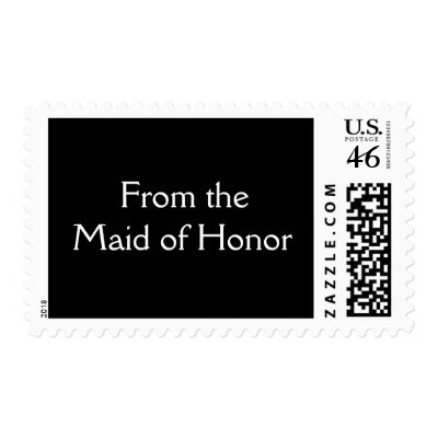 Maid of Honor Postage Stamps