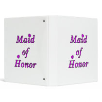Maid of Honor Simply Love 3 Ring Binder