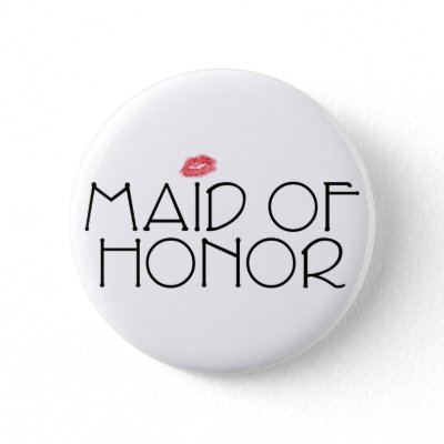 Maid of Honor Smooch Pins