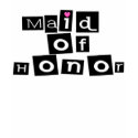 Maid of Honor (Sq Blk) shirt