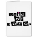 Maid of Honor (Sq) cards by CelebrationZazzle Maid of Honor (Sq) cards