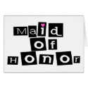 Maid of Honor (Sq) cards by CelebrationZazzle Maid of Honor (Sq) cards