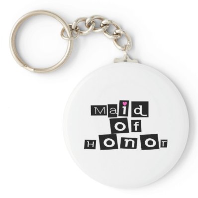 Maid of Honor (Sq) Keychains