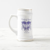 Maid of Honor Stein Wedding Vintage Lions mugs by samack Maid of Honor Stein Wedding Vintage Lions mugs