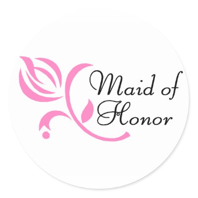 Maid Of Honor Stickers