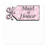 Maid of Honor Square Stickers