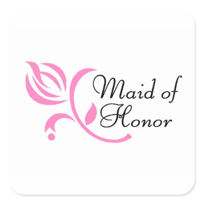 Maid Of Honor Stickers
