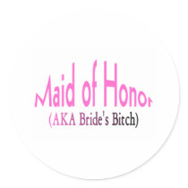 Maid Of Honor Stickers