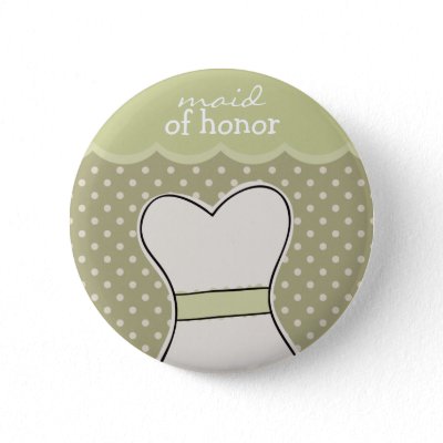 Maid of honor -- Wedding dress // GREEN Buttons