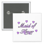 Maid of Honor Wedding Hearts Pin
