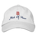 Maid Of Honor Wedding I White embroideredhat