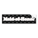 "Maid of Honor" Wedding Party Gifts Bumper Sticker