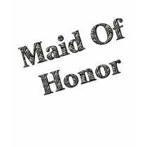 Maid Of Honor Zebra Pattern Wedding Party T Shirt