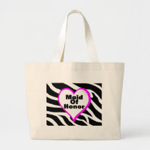 Maid Of Honor Zebra Stripes Bag