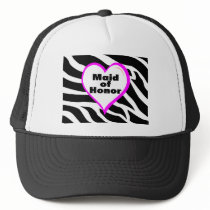 Maid Of Honor (Zebra Stripes) Hats