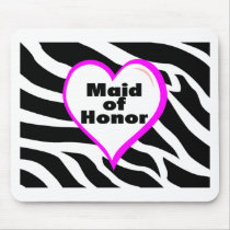 Maid Of Honor (Zebra Stripes) Mouse Mats