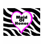 Maid Of Honor Zebra Stripes T-shirt