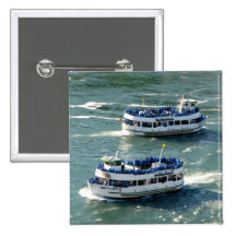 Maid of the Mist Boat: Niagara Falls Pinback Buttons