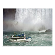 Maid Of The Mist Entering The Falls Postcard