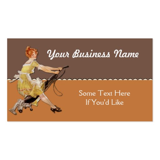 Maid or Cleaning Services Business Card (front side)